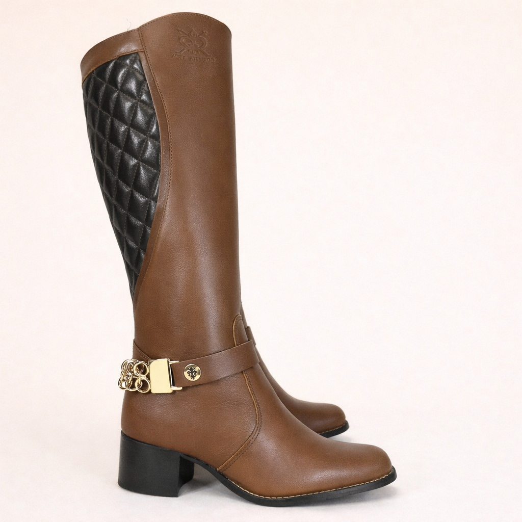Bota Cano Longo Couro Florenza